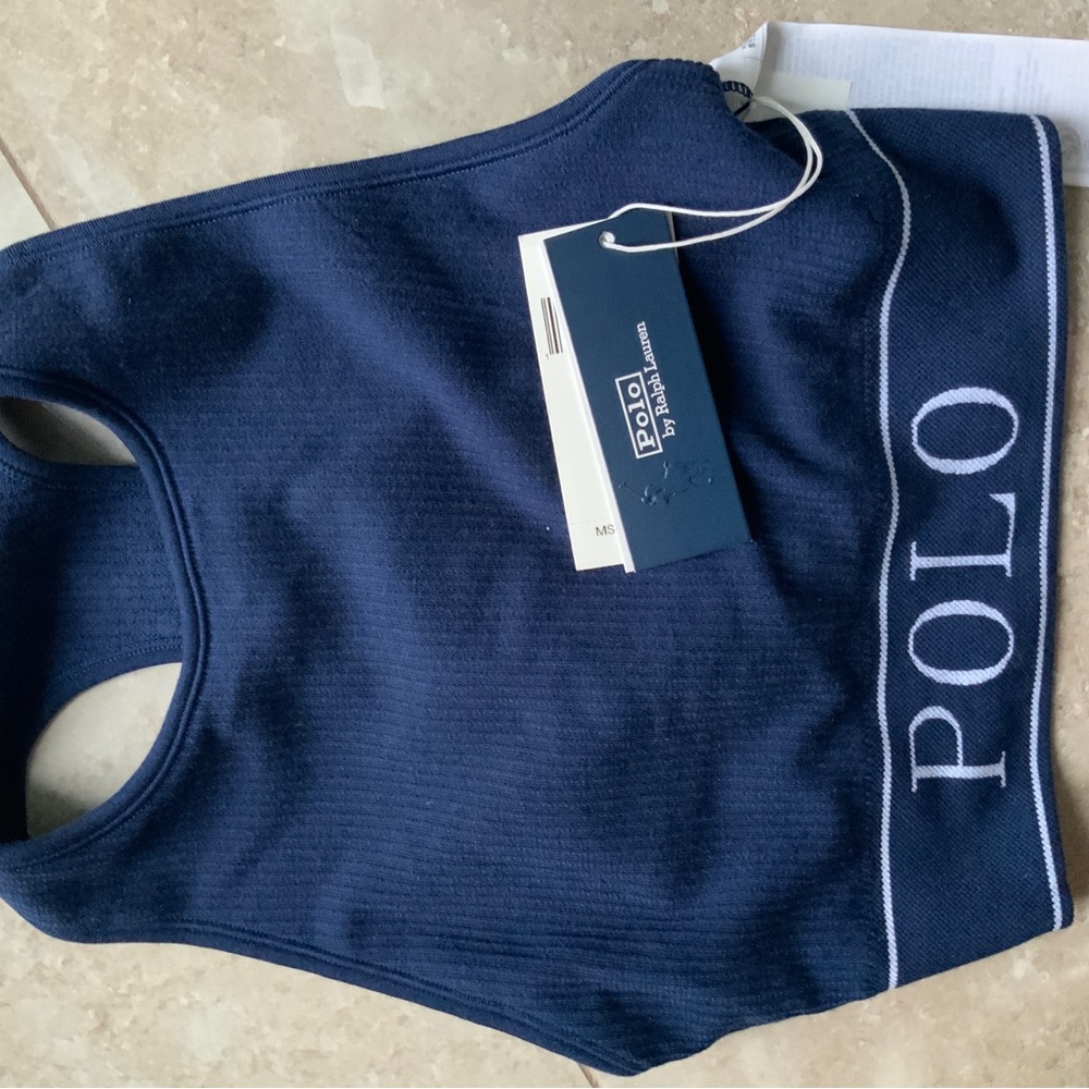 POLO RALPH LAUREN
Seamless Cropped Scoopneck Tank - Navy - Picture 6 of 6